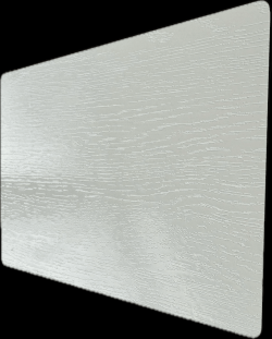 HPL 6mm parelwit RAL 1013 houtnerf folie